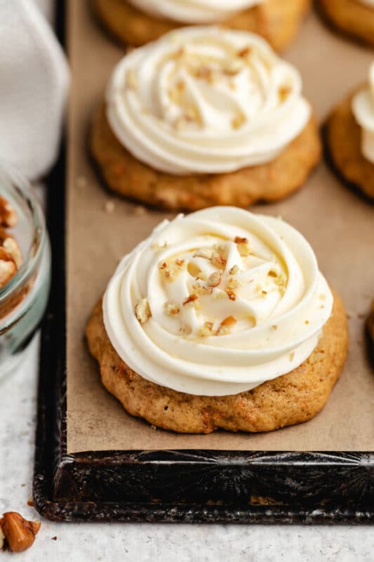 Carrot Cake Cookies - I Heart Eating