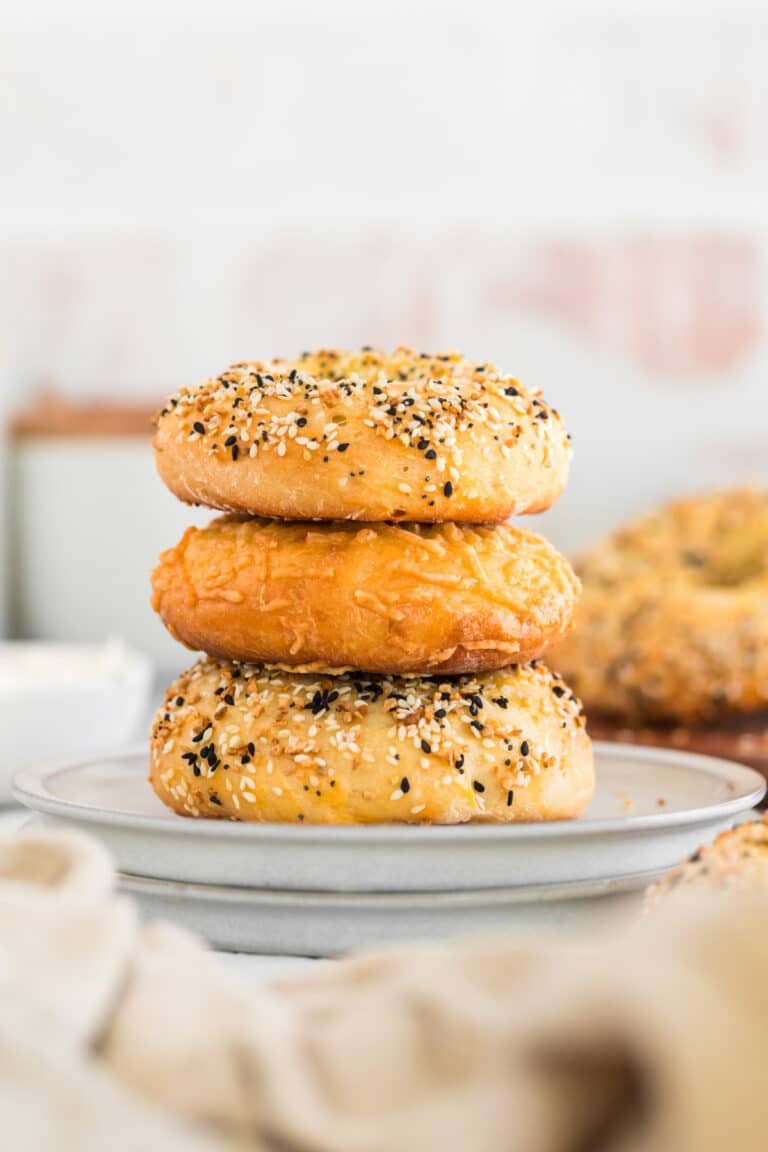 3 Ingredient Bagels - I Heart Eating