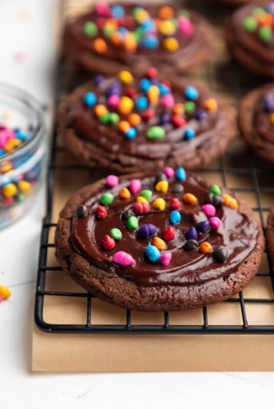 Cosmic Brownie Cookies - I Heart Eating